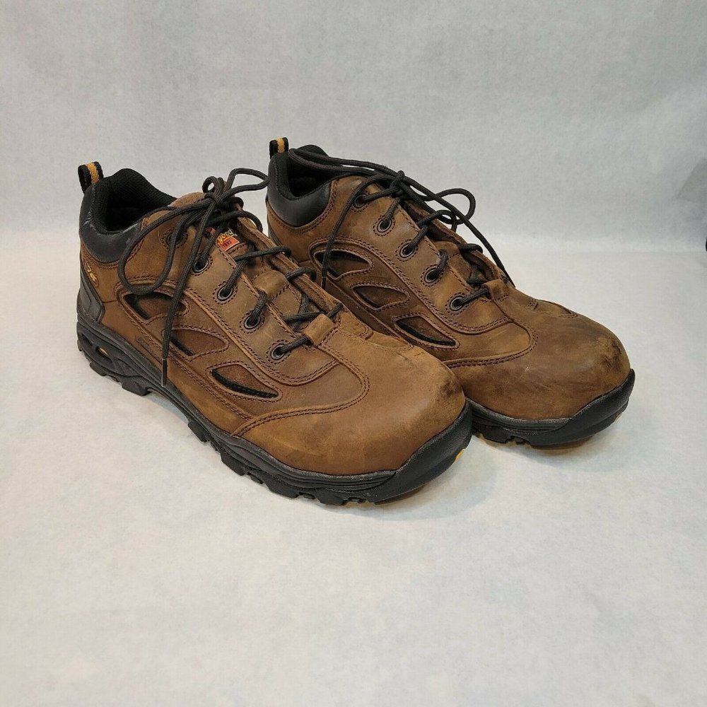 Thorogood Safety Toe Work Boot ~ Men's 12M~ V300GS 804-4080 ~ Brown Leather